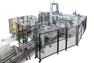 Palletizer with 90° infeed | © OCME