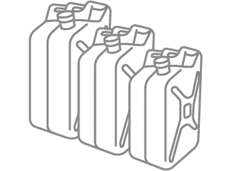 HDPE bottle square shaped