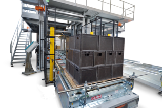 Palletizing system for crates | © OCME