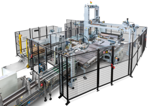 Palletizer with 90° infeed | © OCME